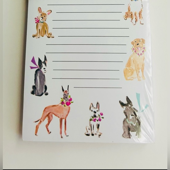 New Dog Notepad "Notes" Very Tall Notepad 100 Pages Magnet Eccolo - Picture 3 of 16